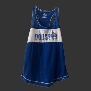 Blue and White Dodgers Tank Top